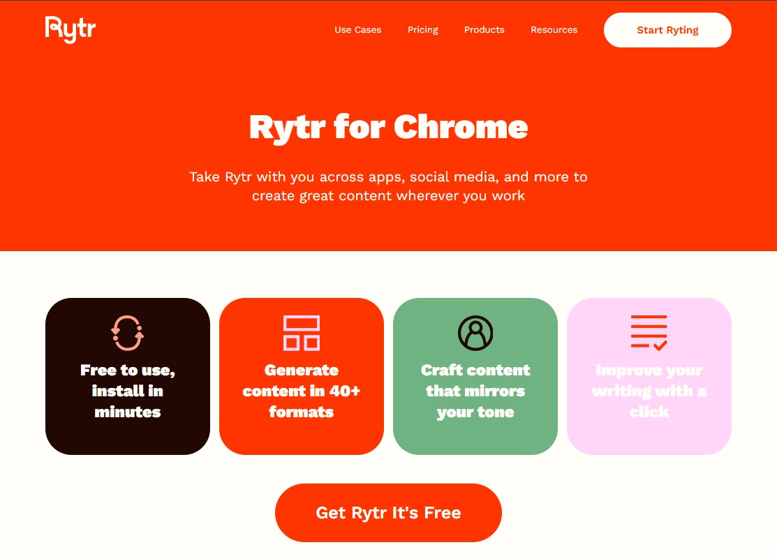 Rytr AI content generator