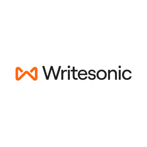 What is Writesonic Review Logo